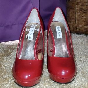 Nine West Red Patten Leather Mary Jane